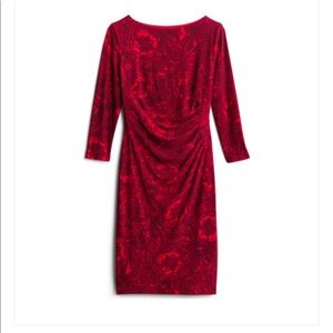 Lauren Ralph Lauren Victoria Knit Dress in Red